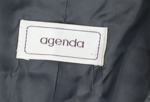 Womens UK Size 14 Agenda Regular Grey Blazer