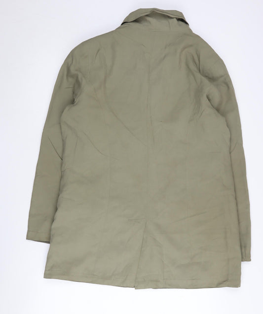 Wallis Women's Green Silk Suit Jacket, Size 12, Mid-Length