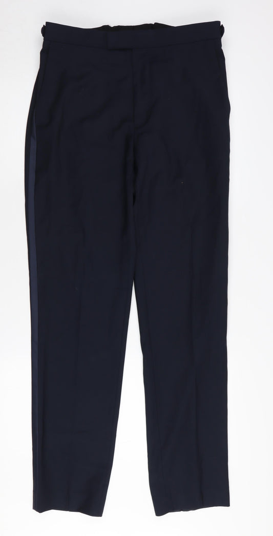 Additional front view of Autograph Men's Black Tailored Dress Pants, size 34