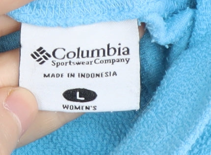 Columbia Women's Blue Fleece Sweatshirt - Size L