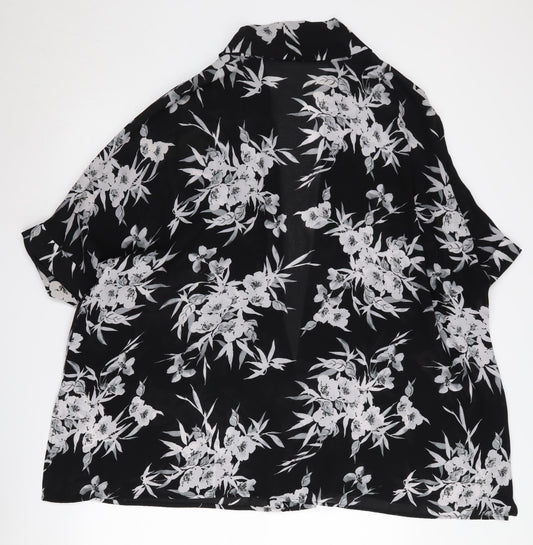 Womens UK Size S Jacques Vert Black Cape Jumper