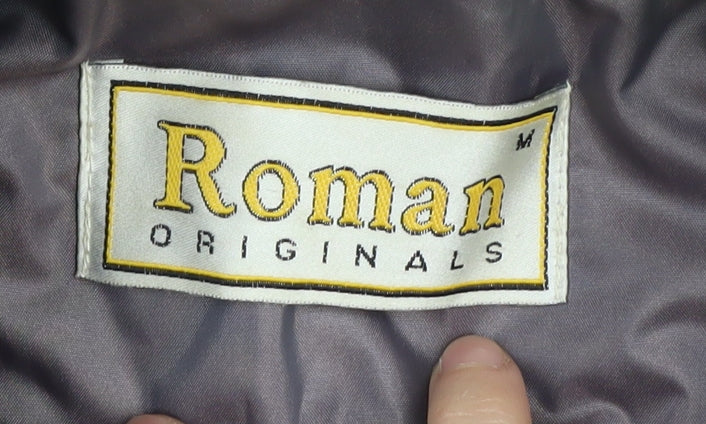 Brand and care label for Roman Originals Women's Grey Mid Jacket, M