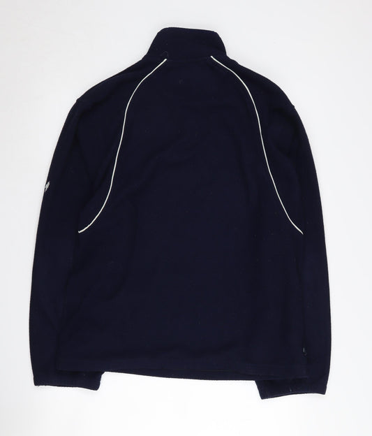 Mens UK Size M Marks and Spencer Blue 1/4 Zip Sweatshirt