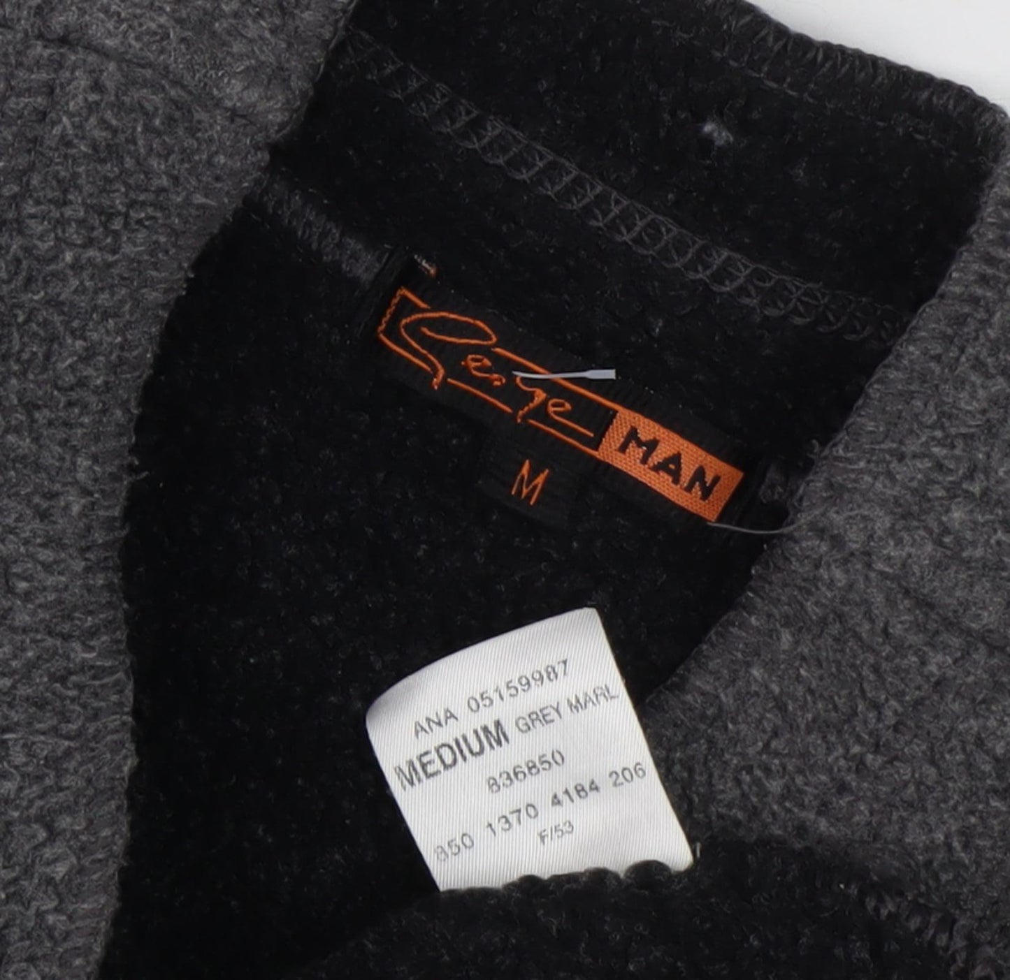 George Men's Grey Pullover Sweatshirt, Medium, Mock Neck