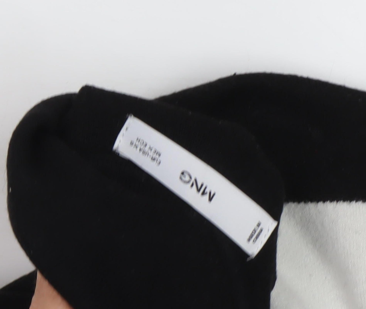 Womens UK Size XS Mango Black Pullover Jumper