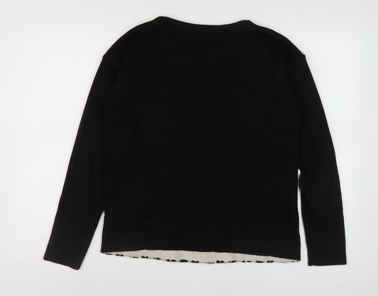 Womens UK Size 12 NEXT Black Pullover Jumper