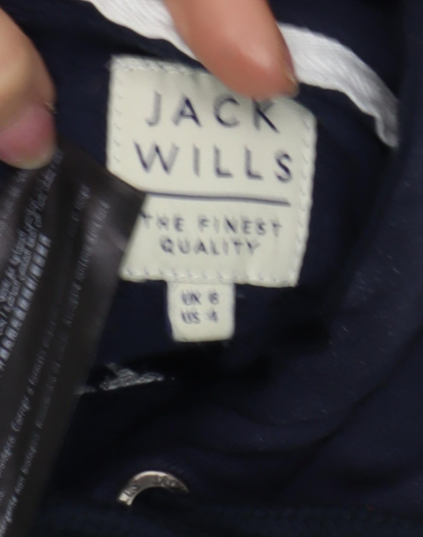 Womens UK Size 8 Jack Wills Blue Pullover Hoodie