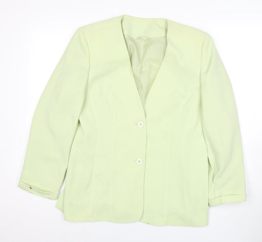 Womens UK Size 14 Berkertex Regular Green Blazer