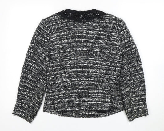 East Women's Black Boucle Jacket Size 10