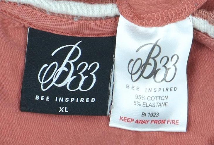 Bee Inspired Men's XL Red Crew Neck T-Shirt