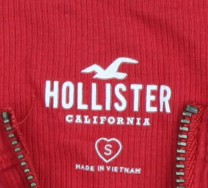 Womens UK Size S Hollister Red T-Shirt