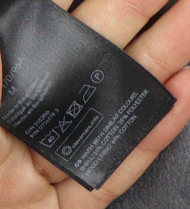 H&M Grey Unisex Hoodie M Casual Fleece Pullover