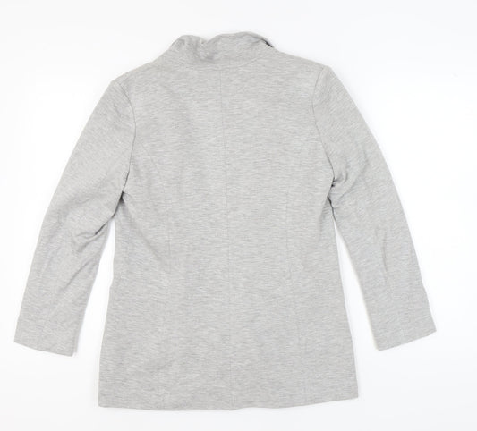 Oasis Women’s Grey Blazer Size 10 With Notch Lapel