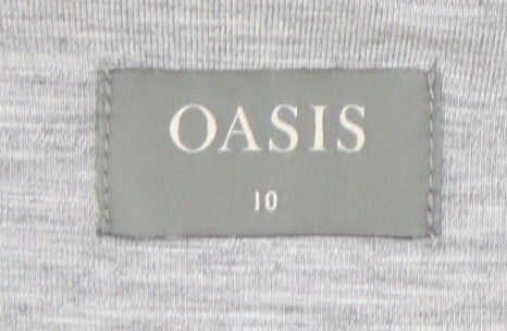 Womens UK Size 10 Oasis Regular Grey Suit Jacket