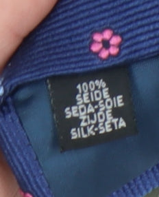 Joseph Turner Men's Blue Floral Silk Tie One Size