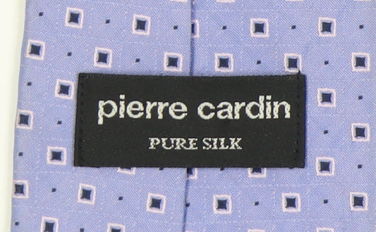 Pierre Cardin Men's Blue Geometric Silk Tie