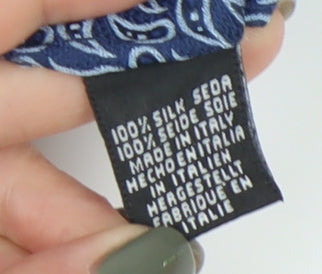 Tie Rack Men's Blue Silk Paisley Tie