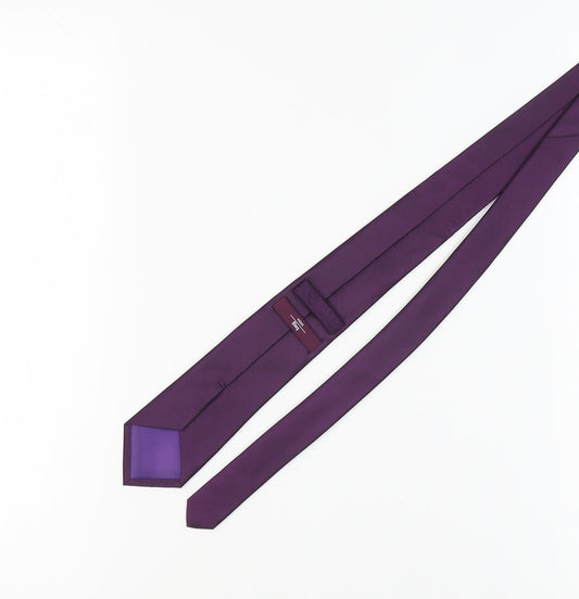 Moss Esq. Men's Purple Silk Tie