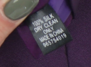 Moss Esq. Men's Purple Silk Tie