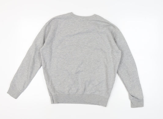 Tommy Jeans Men's Grey XS Logo Crew Sweatshirt