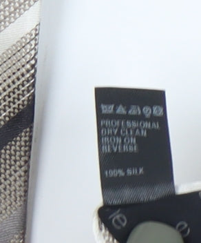 Marks and Spencer Grey Striped Silk Men's Tie