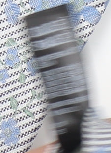 Marks and Spencer Men's Blue Floral Silk Tie