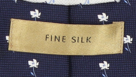 Marks and Spencer Blue Silk Floral Men's Tie One Size