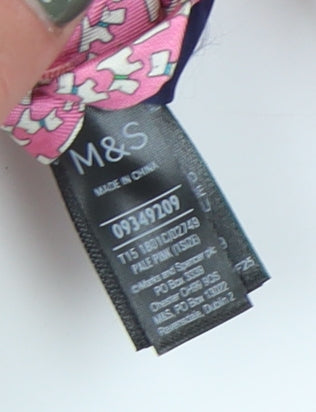 Marks and Spencer Men's Pink Silk Slim Tie