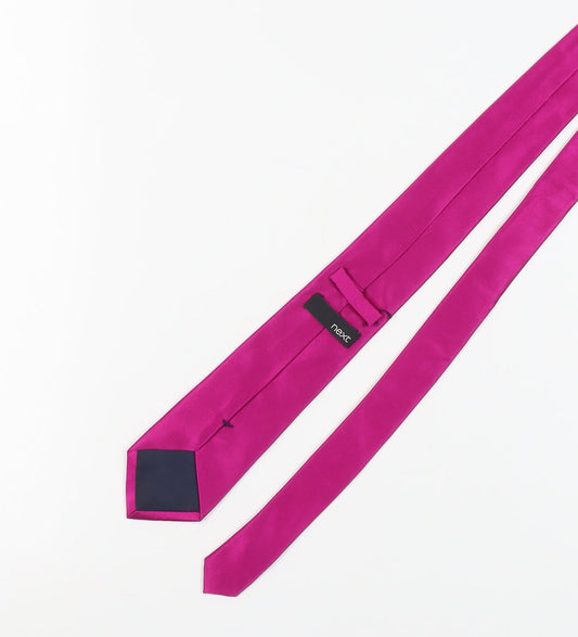 Next Men's Pink Silk Tie, Pointed Style