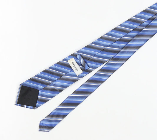 Van Heusen Men's Blue Striped Polyester Tie