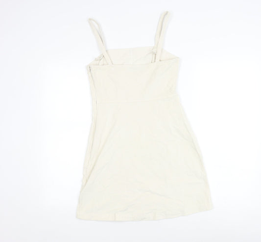 Hollister Women's Ivory Strappy Cotton Dress