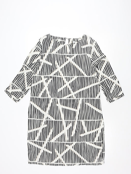 Additional front view of Principles by Ben de Lisi Petite Striped Dress, size 14