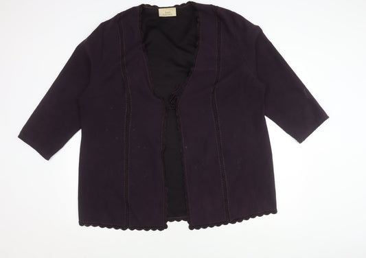 Womens UK Size 22 Ann Harvey Black Basic Jacket