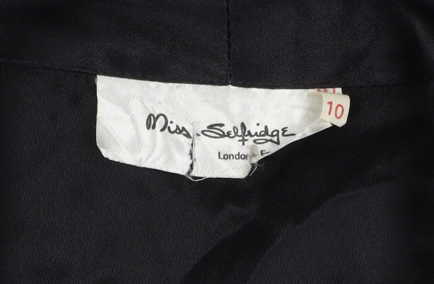 Miss Selfridge Women's Size 10 Black Suit Jacket