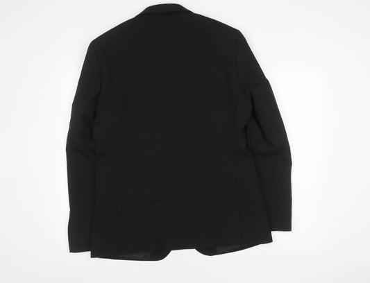 Mens UK Size 42 Burton Regular Black Suit Jacket