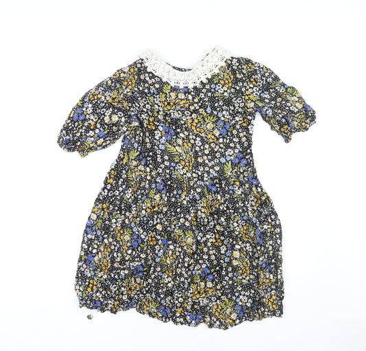 ASOS DESIGN Women's Multicoloured Floral Dress Size 10