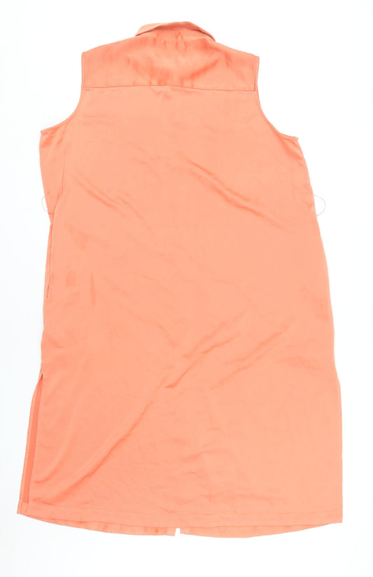 Marks and Spencer Women’s Orange Shirt Dress Size 18