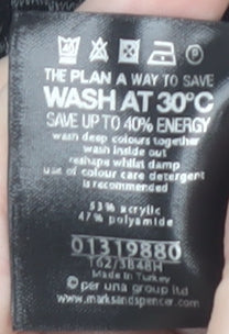 Marks and Spencer Women's Black Floral Skirt, Size 10