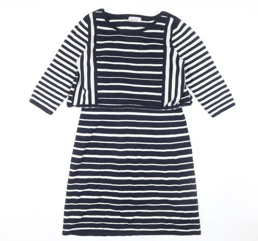 Marks and Spencer Women's Striped Dress - Size 14