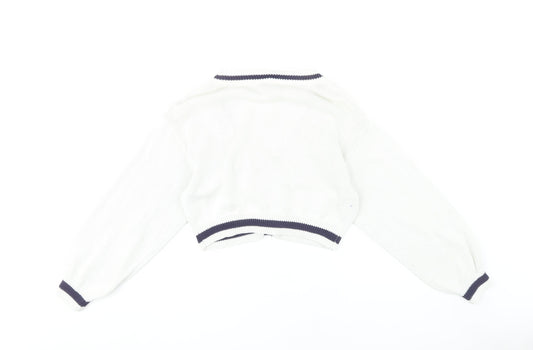 Womens UK Size S H&M White Cardigan Jumper