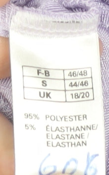 Womens UK Size 18 Daxon Purple Basic Blouse