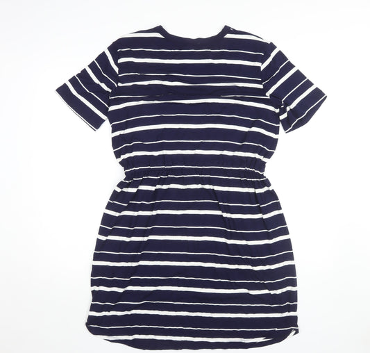 Warehouse Women’s Navy Stripe Dress Size 14