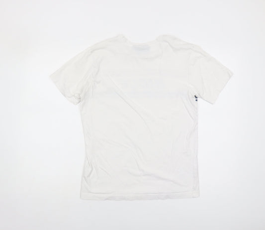 Nicce Men's White Graphic Print T-Shirt - Small