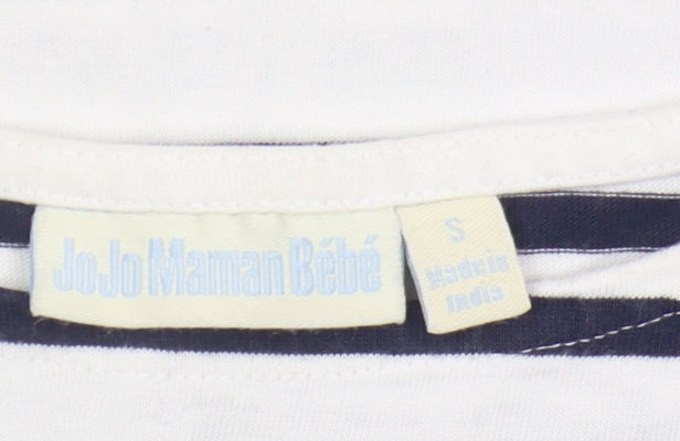 Womens UK Size S JoJo Maman Bébé Blue Basic T-Shirt