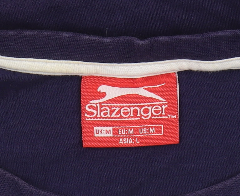 Slazenger Men's Blue Sleeveless T-Shirt - Medium