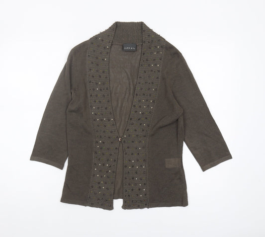 Womens UK Size 10 Alex & Co. Brown Cardigan Jumper