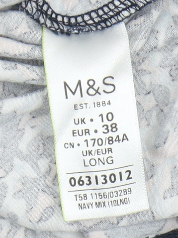 Marks and Spencer Women's Multicoloured Sheath Dress - Size 10