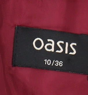 Oasis Women's Red A-Line Party Dress Size 10