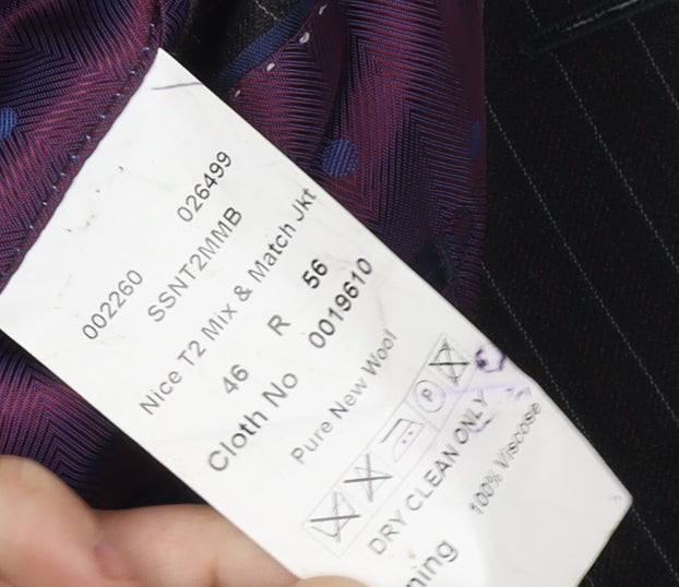 Mens UK Size 46 Magee Regular Black Suit Jacket
