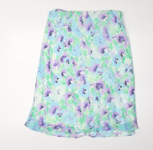 BM Collection Women's Multicoloured Floral Skirt